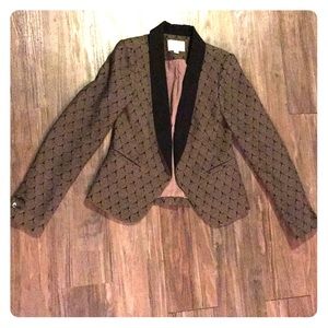 Abstract print blazer